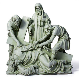 Jesus Falls The Third Time Sta Statue - 56-inch