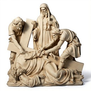 Jesus Falls The Third Time Sta Statue - 56-inch