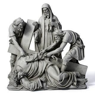 Jesus Falls The Third Time Sta Statue - 56-inch