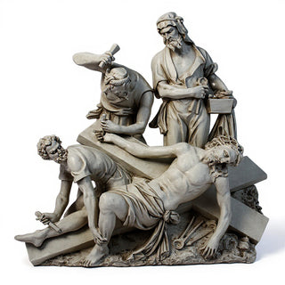 Jesus Is Nailed To Cross Stati Statue - 47-inch