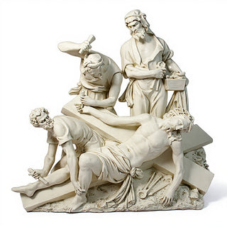 Jesus Is Nailed To Cross Stati Statue - 47-inch