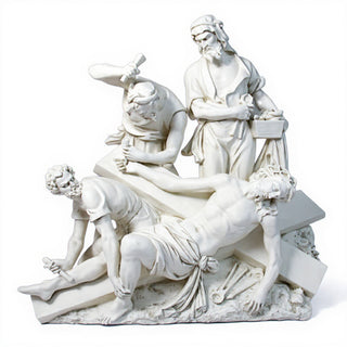 Jesus Is Nailed To Cross Stati Statue - 47-inch