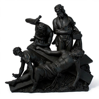 Jesus Is Nailed To Cross Stati Statue - 47-inch