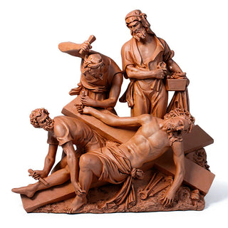 Jesus Is Nailed To Cross Stati Statue - 47-inch