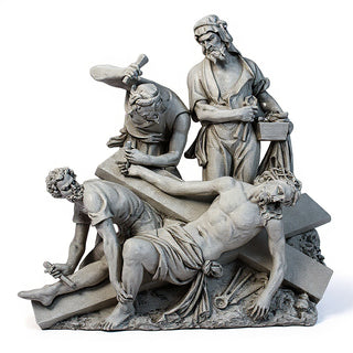 Jesus Is Nailed To Cross Stati Statue - 47-inch