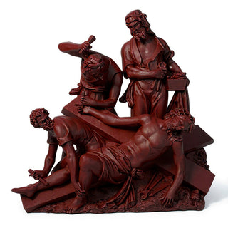 Jesus Is Nailed To Cross Stati Statue - 47-inch