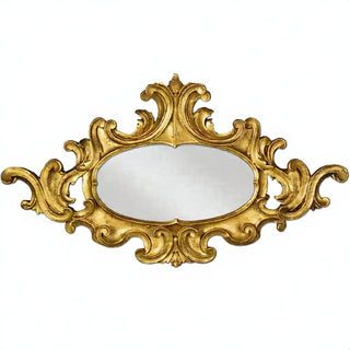 Oval Scroll Frame — Antique Gold finish