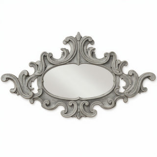 Oval Scroll Frame — Antique Stone finish