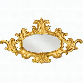 Oval Scroll Frame — Deep Gold finish
