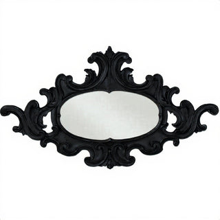 Oval Scroll Frame — Flat Black finish
