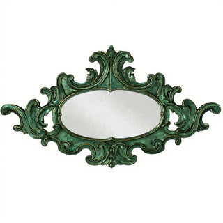 Oval Scroll Frame — Green Bronze finish