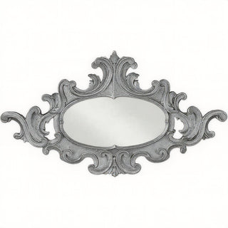 Oval Scroll Frame — Limestone finish
