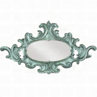 Oval Scroll Frame — Mossy Green finish