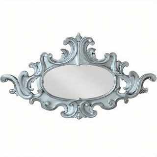 Oval Scroll Frame — Silver finish