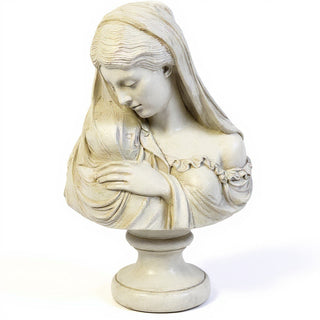 Madonna by Marwall Wall Plaque - 15.5-inch — Antique White finish