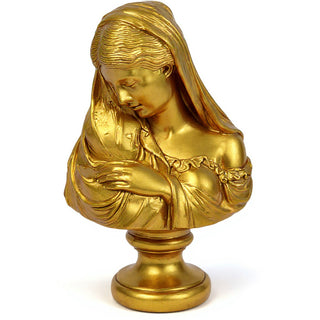Madonna by Marwall Wall Plaque - 15.5-inch — Deep Gold finish