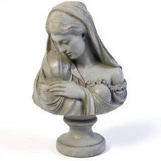 Madonna by Marwall Wall Plaque - 15.5-inch — Limestone finish