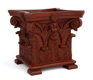 Corinthian Planter with Feet - 17-inch — Rust finish