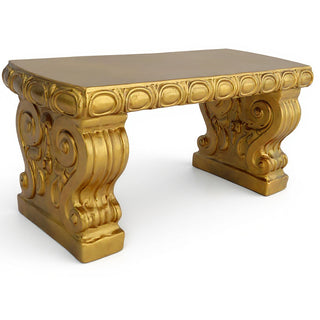 Metro Bench — Antique Gold finish