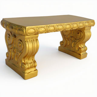 Metro Bench — Deep Gold finish