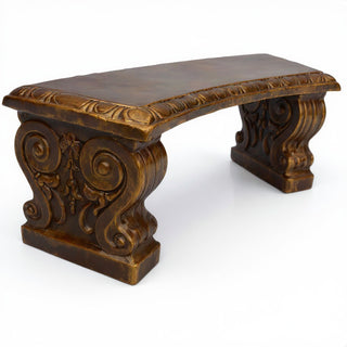 Curved Short Bench — Bronze finish