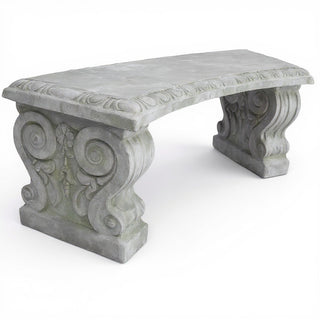 Curved Short Bench — Mossy Green finish