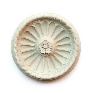 Belmont Medallion Wall Plaque - 20-inch — Antique White finish