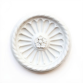 Belmont Medallion Wall Plaque - 20-inch — Flat White finish