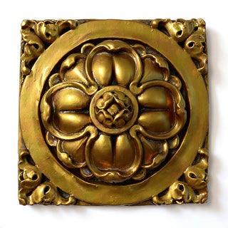 Clover Detail Architectural Element - 18-inch — Antique Gold finish