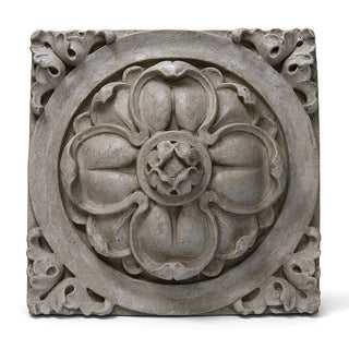 Clover Detail Architectural Element - 18-inch — Antique Stone finish