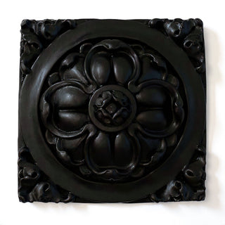 Clover Detail Architectural Element - 18-inch — Flat Black finish