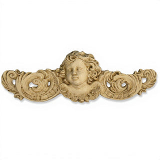 Angelic Scroll Wall Plaque — Dusted Sand finish