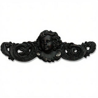 Angelic Scroll Wall Plaque — Iron finish
