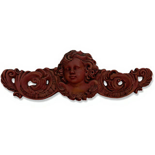 Angelic Scroll Wall Plaque — Rust finish