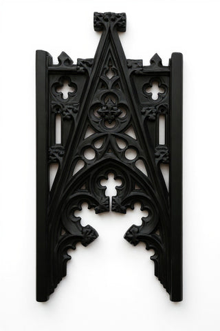 A-Frame Tracery Wall Panel - 46-inch — Flat Black finish