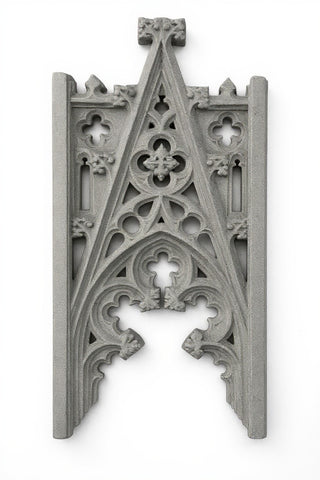 A-Frame Tracery Wall Panel - 46-inch — Limestone finish