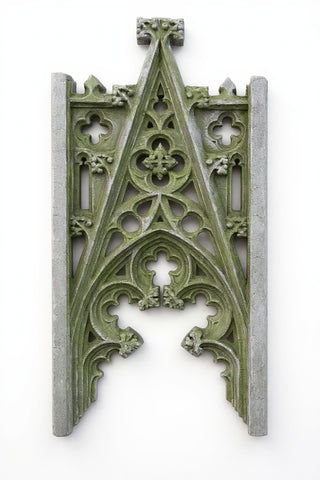 A-Frame Tracery Wall Panel - 46-inch — Mossy Green finish