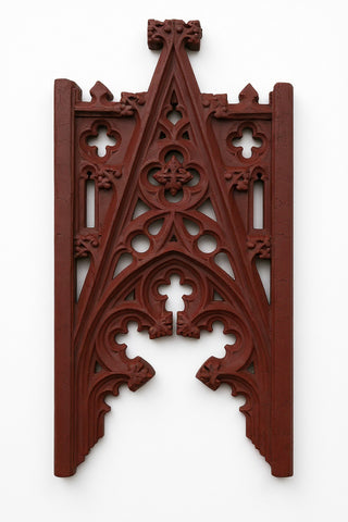 A-Frame Tracery Wall Panel - 46-inch — Rust finish