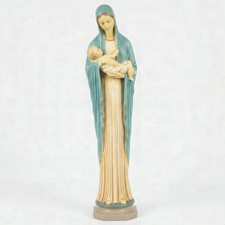 Mother Mary & Child 35in Statue - 35-inch - Realistic Color - Hand-Painted