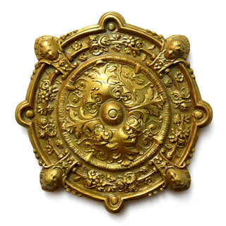 Intorno Medallion Wall Plaque - 35-inch — Antique Gold finish