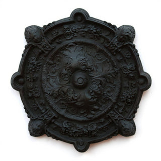 Intorno Medallion Wall Plaque - 35-inch — Dusted Black finish