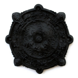Intorno Medallion Wall Plaque - 35-inch — Flat Black finish