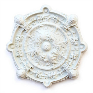 Intorno Medallion Wall Plaque - 35-inch — Flat White finish
