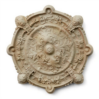 Intorno Medallion Wall Plaque - 35-inch — Museum Terracotta finish