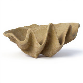 Clam Shell Planter — Dusted Sand finish