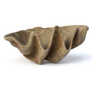 Clam Shell Planter — Gothic Stone finish