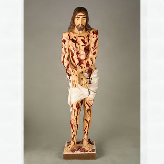 Scourged Christ Statue - 37-inch - Realistic Color - Hand-Painted