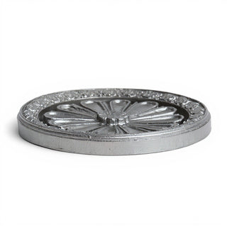 Abbott Medallion - 15-inch — Aged Silver finish