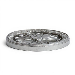 Abbott Medallion - 15-inch — Antique Silver finish