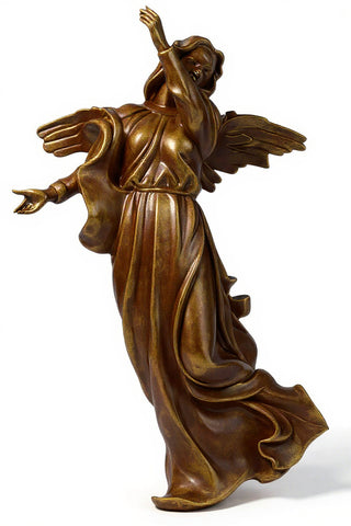 Winged Hanging Angel Statue - 20-inch